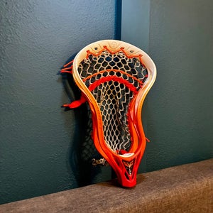 Custom dyed Warrior Evo 5 Strung lacrosse head