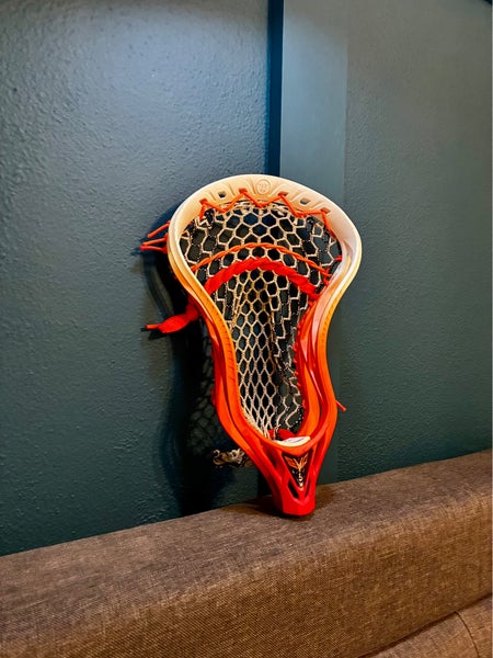 Custom dyed Warrior Evo 5 Strung lacrosse head