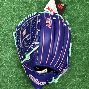Wilson A2K 12" C12 Pitchers Baseball Glove Left Handed - Purple Mint Pink Lefty
