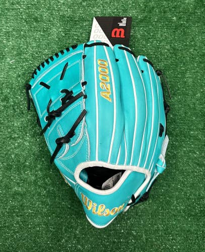 Wilson A2000 12" SA17 Left Handed Pitchers Baseball Glove - Teal Black Lefty