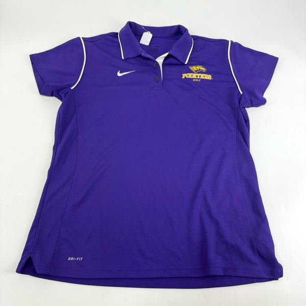 Used Purple Nike Womens UWSP Pointers Polo | Womens XL | #E306