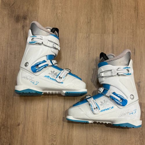 Used Girl's Nordica Firearrow Team 3 Ski Boots | Mondo Size 24.5 | Sole Length 290 mm