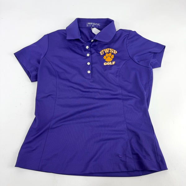 Used Purple Nike Womens UWSP Pointers Polo | Womens M | E294