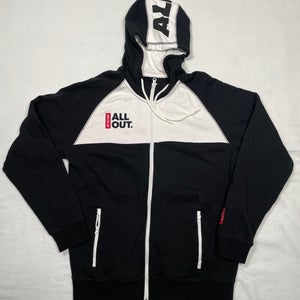 Like New CCM All Out Black/White Hoodie, Sr Medium