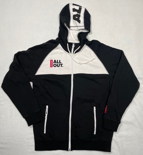Like New CCM All Out Black/White Hoodie, Sr Medium