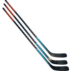 3 PACK Warrior Alpha DX LH Pro Stock Hockey Sticks 90 Flex Grip Mid Curve Bennett NHL