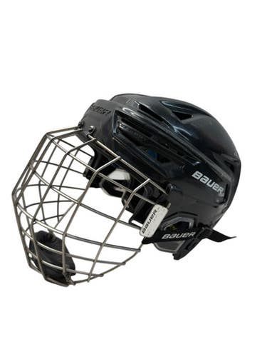 Used Bauer RE-AKT 150 L HELMET Helmet Cage Combo Black LG 11835-S000200964