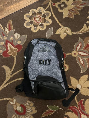 Gray Adidas Soccer Backpack