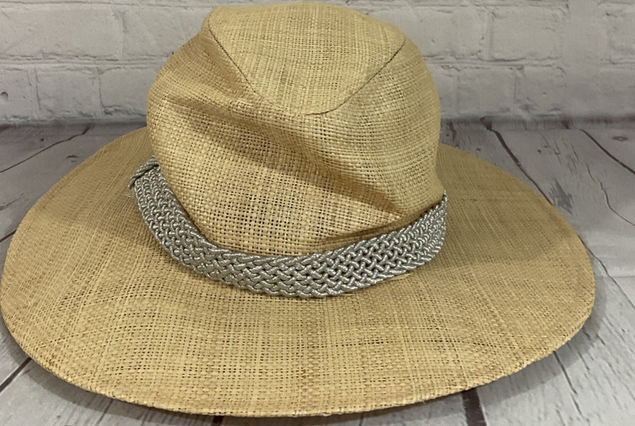 Echo Design Womens Beach Straw Cowboy Hat One Size Fits Most Elastic Head Band