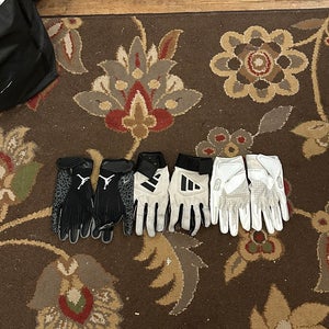 Three Mens Large Baseball Batting Gloves