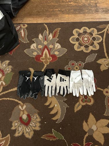 Three Mens Large Baseball Batting Gloves