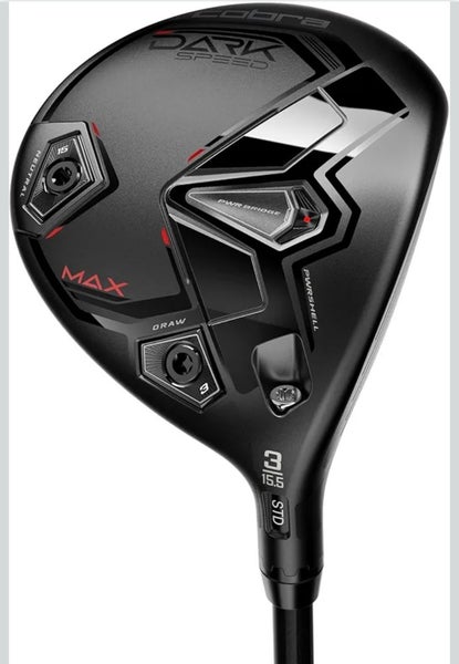 Cobra Darkspeed Max 15.5* 3 Fairway Wood Club LH Linq M40XF 5F3 Shaft W/Cover 3W