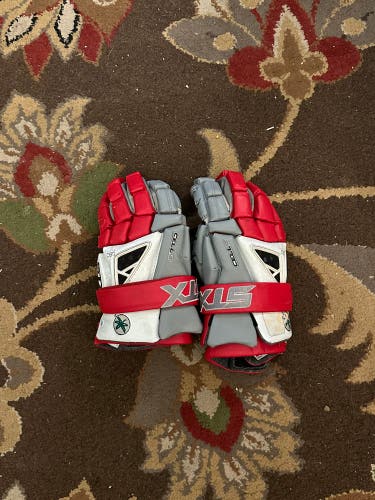 STX Ohio State Cell IV Lacrosse Gloves Large