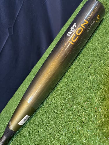 2023 Rawlings Icon Composite BBCOR Certified (-3) 34"/31oz Bat (New)