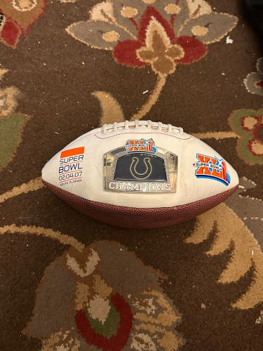 NFL SUPER BOWL XLI SOUTH FLORIDA 02-04 07 LACED FOOTBALL