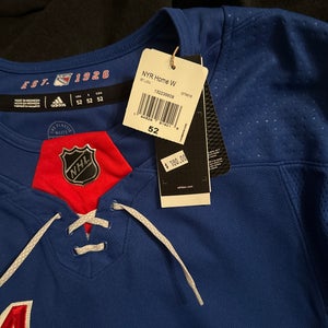 New York Rangers Home Blue Size 52 Men's Adidas Jersey Blank (New)