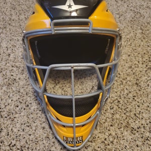 All Star MVP2500 Catcher's Mask Black/Yellow