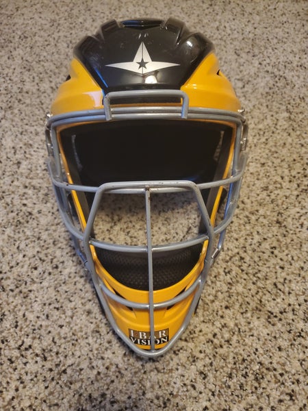 All Star MVP2500 Catcher's Mask Black/Yellow