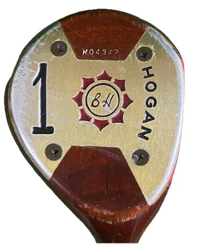 Ben Hogan Persimmon BH 1-Wood Driver RH Men's Vector 4 Steel 43" Factory Grip HC