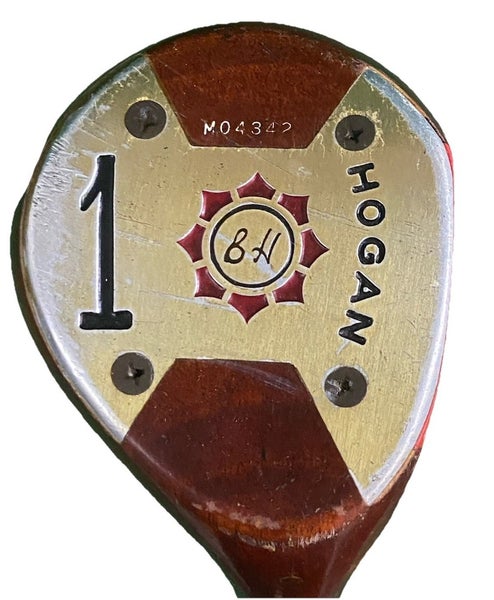 Ben Hogan Persimmon BH 1-Wood Driver RH Men's Vector 4 Steel 43" Factory Grip HC