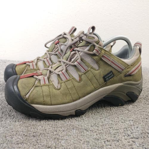 KEEN Targhee II Low Womens Size 9.5 Waterproof Hiking Boots Brown Lace Up