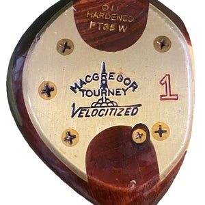 Macgregor Tourney Velocitized PT3W Oil Hardened Persimmon Driver RH Steel 43" HC