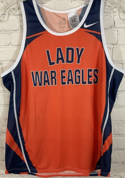 Nike Dri Fit Lady War Eagles Basketball Jersey Tank Top Size Medium Orange