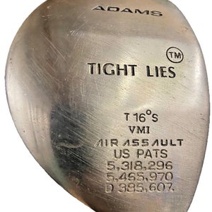Adams Tight Lies VMI Strong 3 Wood 16* RH SuperShaft Graphite 41.5" New Grip HC
