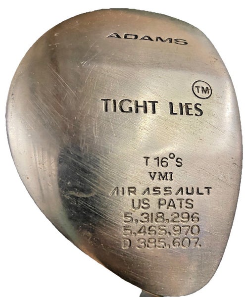 Adams Tight Lies VMI Strong 3 Wood 16* RH SuperShaft Graphite 41.5" New Grip HC