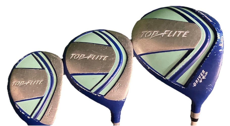 Top Flite Women's Wood Set 460cc Ti Driver,3w, 5h RH Ladies Graphite New Grips