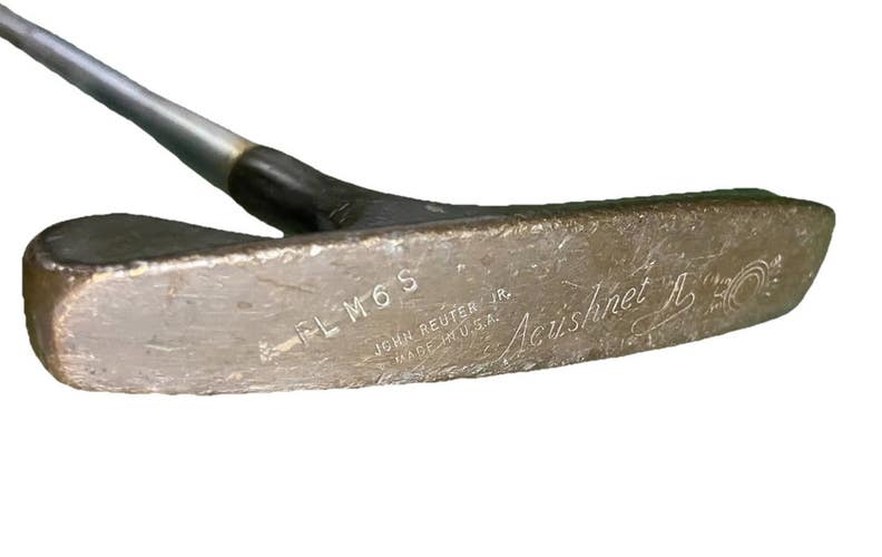 Acushnet Bullseye FL M6 S Blade Putter John Reuter Jr. USA RH Fluted Steel 35.5"