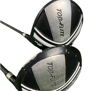 Top Flite Golf Wood Set 460cc Ti Driver,3w Men's RH Regular Graphite New Grips