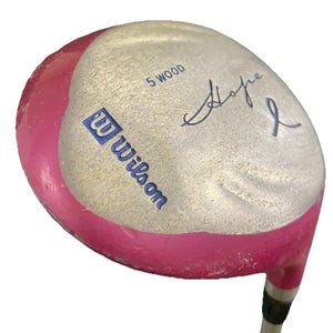 Wilson Hope Pink Titanium 5 Wood 19* Ladies Flex Graphite 41" RH New Velvet Grip