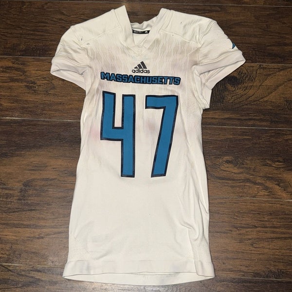 Nick Haag #47 Massachusetts Pirates 2018 NAL White Game Worn Jersey