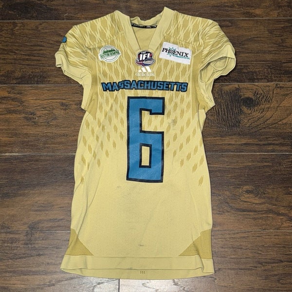 Laquvionte Gonzalez #6 Massachusetts Pirates IFL NAL Gold Alternate Game Jersey