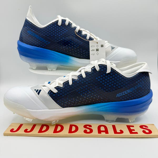 Adidas Adizero Impact TPU Baseball Cleats Navy Royal White  display picture 1
