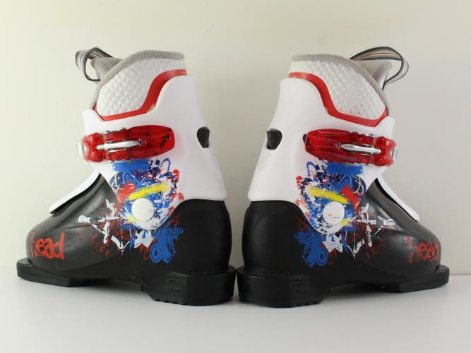 Kid's Youth HEAD Soup Downhill Ski Boots (Used) Mondo 17-18 / 221 MM
