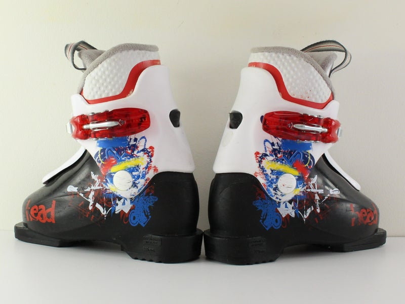 Kid's Youth HEAD Soup Downhill Ski Boots (Used) Mondo 17-18 / 221 MM