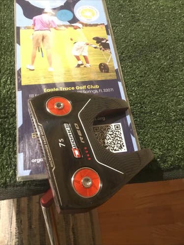 Odyssey Left Handed O-Works Red 7S Putter 33.5 Inches (LH) *VGC*