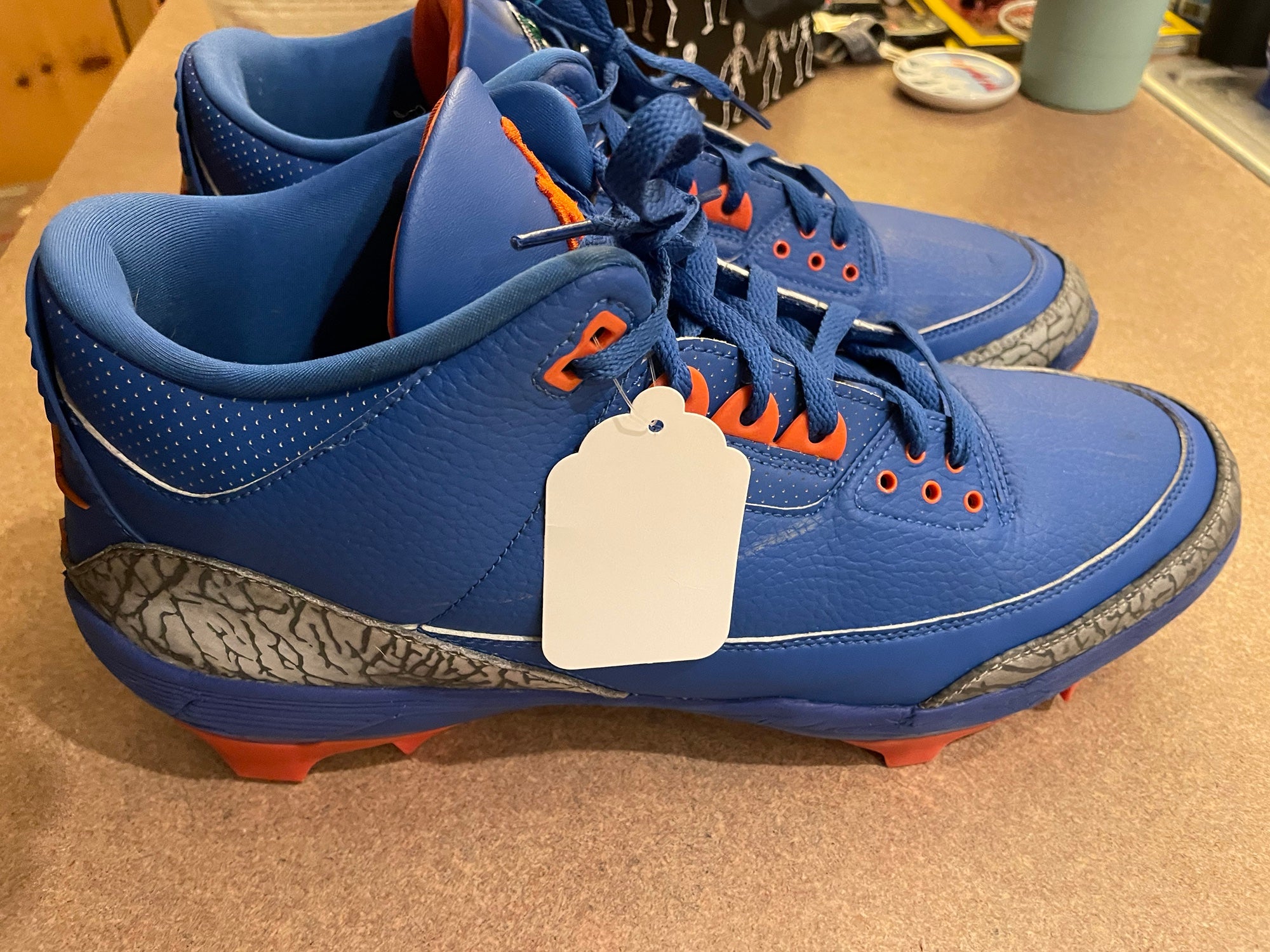 Size 14 Air Jordan 3 Force Savage Florida Gators PE Blue 