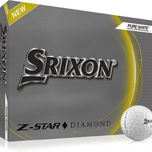 Srixon Z-Star Diamond Golf Balls (Pure White, Spinskin, 2023, 12pk) NEW