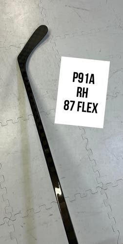 Senior(1x)Right P91A 87 Flex (DRURY) ProBlackStock™ Unbranded Blackouts Pro Stock Hockey Sticks
