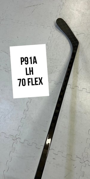 Senior(1x)left P91A 70 Flex (DRURY) ProBlackStock™ Unbranded Blackouts Pro Stock Hockey Sticks
