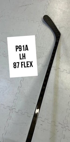 Senior(1x)left P91A 87 Flex ProBlackStock™ Unbranded Blackouts Pro Stock Hockey Sticks
