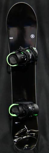 NEW RIDE MAGIC STICK SNOWBOARD SIZE 151 CM WITH CHAMONIX M/L BINDINGS