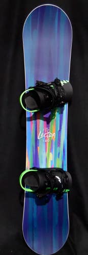 NEW NITRO LECTRA BRUSH SNOWBOARD SIZE 146 CM WITH CHAMONIX M/L BINDINGS