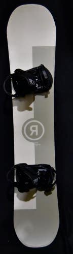 NEW RIDE AGENDA SNOWBOARD SIZE 149 CM WITH SALOMON MEDIUM BINDINGS