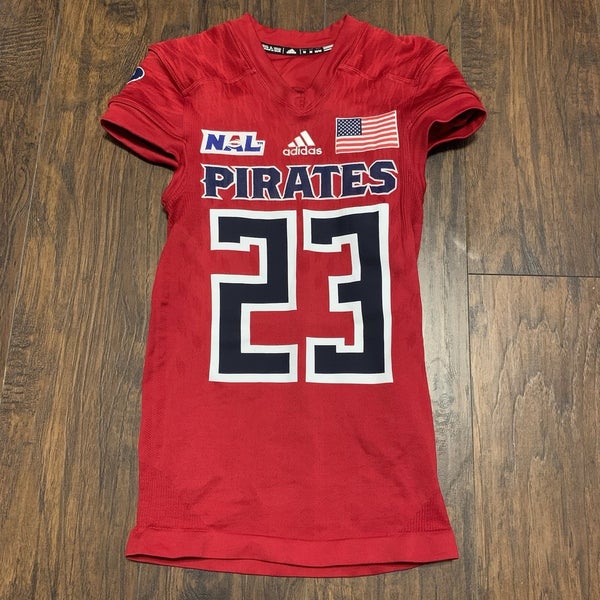 Lawrence Austin #23 Massachusetts Pirates NAL Red Military Specialty Game Jersey
