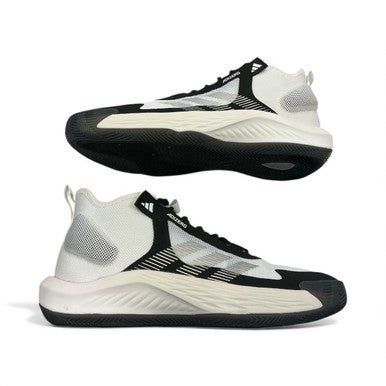 Used Adidas ADIZERO Basketball Shoes M Black And White Senior 9.5 11873-C000227026