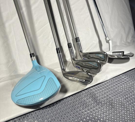 Cobra Junior - 5 Clubs Youth Junior Kids Girl Golf Set - No Bag - 51-54 Tall